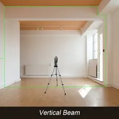 2 niveles láser giratorios de 360 líneas, color verde, 8 grados