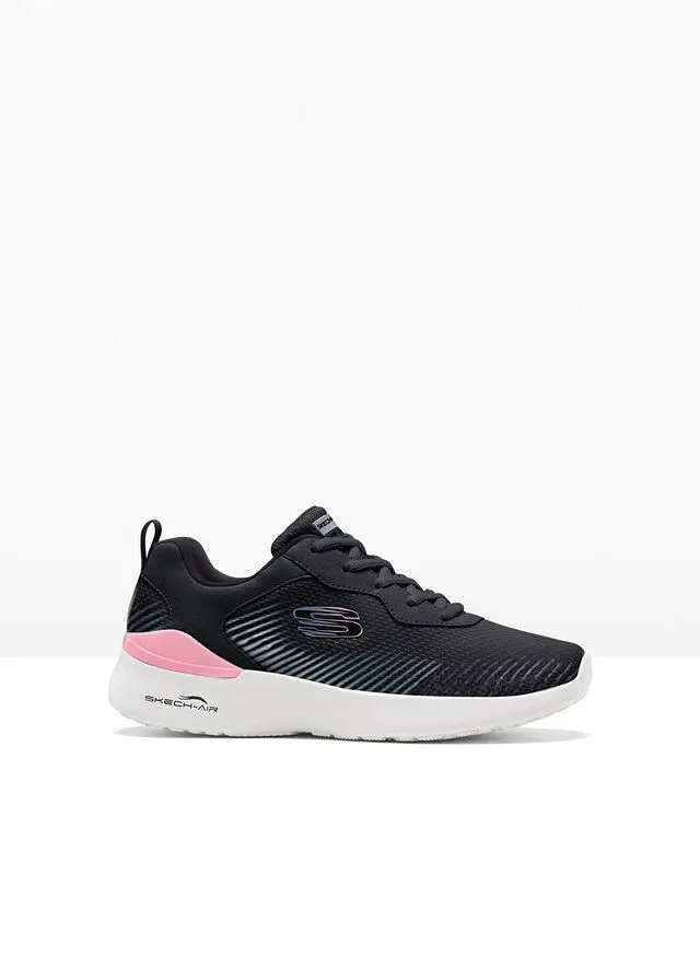 Zapatillas de Skechers con espuma viscoelástica Negro-rosa